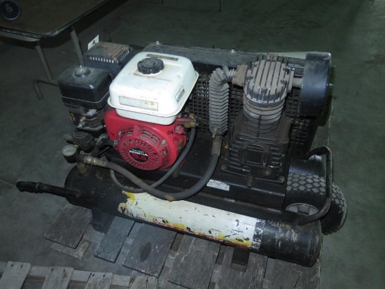 2 cyl gas air compressor with Honda engine (cond unknown)