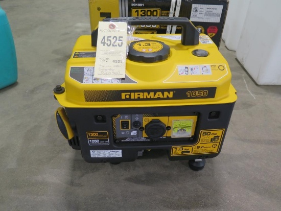 Firman FGP01001 Performance Series 1050W Generator; new out of box
