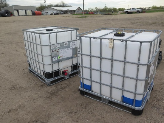 2 - 275 gal food grade water tanks