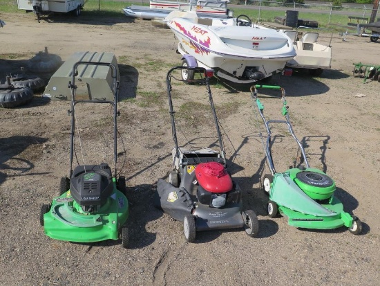 3- Push mowers, unknown condition