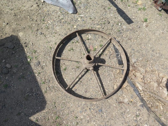 Steel spoke wheel