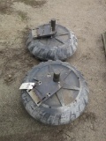 Pair of boat lift wheel kits