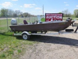 1978 Sea Nymph 16' aluminum boat with Minnkota trolling motor with 2000 Hon