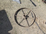 Steel spoke wheel