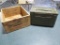 Remington wooden ammo box & metal ammo box~7021