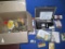 Box full; misc ammo, Black powder supplies, collectible ammo box, misc part