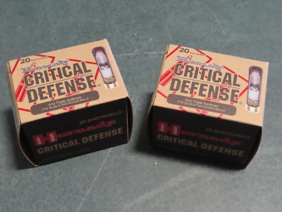 40rds Hornady Critical Defense .410 2 1/2"~6533