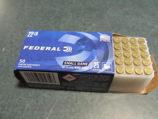 50rds Federal .22LR Birdshot~6537