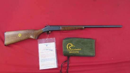 Pardner SB1 20ga, 3", single shot, Ducks Unlimited Greenwing, like new in b