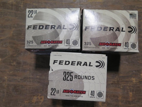975rds Federal Auto Match .22LR 40gr~6638