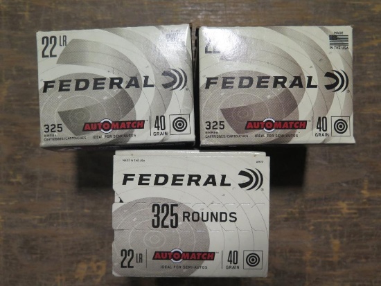 975rds Federal Auto Match .22LR 40gr~6639