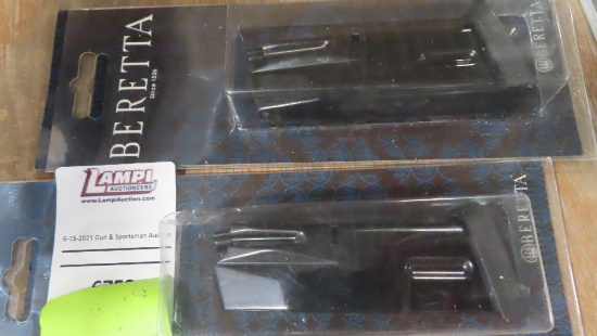 (2) Beretta 40 ACP magazines, compact~6753