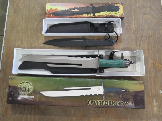 Splitfork Bowie and Strike First 13" dagger~6772
