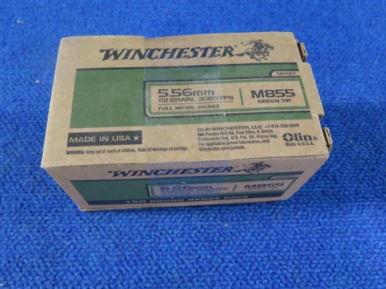 150rds Winchester 5.56 green tip 62gr~6853