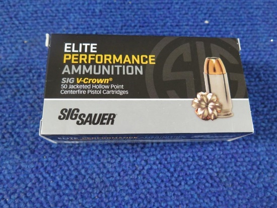50rds Sig Sauer Elite Performance 9mm Luger 147gr JHP~6867