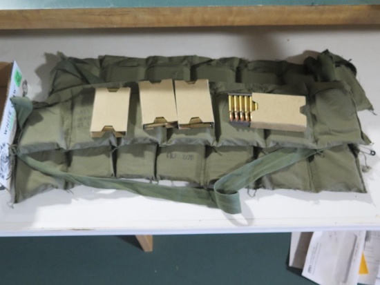 500rds 5.56 on stripper clips and 3 belts~6927