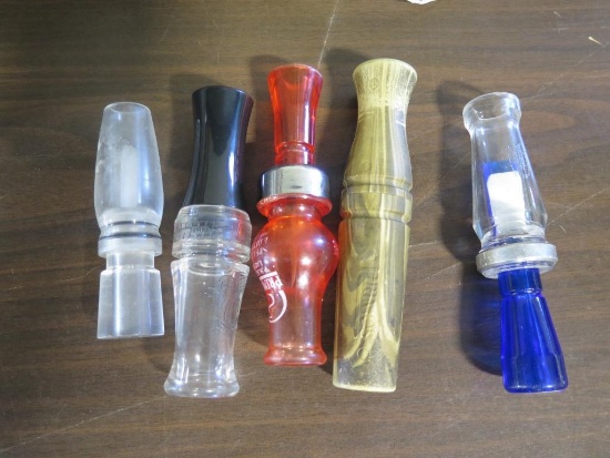 Lot of 5 mixed duck and goose calls~6972