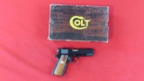 Colt Lightweight Commander 45ACP semi auto pistol, MFG 1972, with box & man