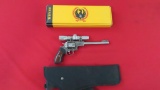 Ruger Super Red Hawk. S.S. .44 Mag Revolver,w/ Leupold 2X scope, and origin