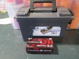 50rds Federal 38spl 158gr LRN AND plastic ammo box~6839