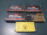 250rds 9mm including; 200rds Blazer 9mm Luger, 50 rounds per box and 50rds