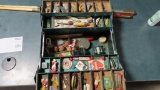 Tackle box with vintage tackle~7051