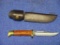 Buck 117 knife with sheath