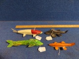 (4) spearing decoys