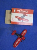 Hamm's 1929 Travel Air die cast metal bank