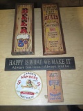 5 - Wooden signs