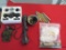 M1 cleaning kits, peep site parts, stripper clips, 2 scopes, tag #3524