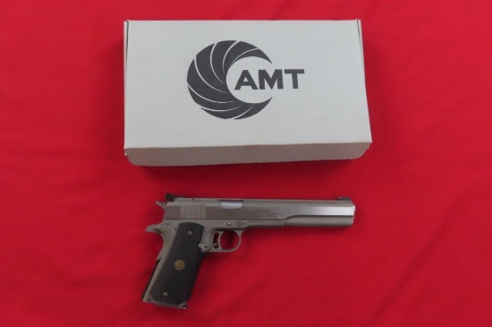 AMT Hardballer .45 Long Slide semi auto pistol with box, tag #3051