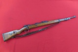 Mauser 98 8mm bolt rifle, 1944, sling, tag #3027