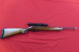 Ruger 10/22 .22LR semi auto rifle, Weaver K-3-F scope, no mag, tag #3040