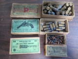 Collectible ammo includes; Peters 38S&W, Winchester 32sh & 22sh, tag #3661