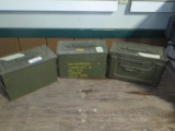 3 - metal ammo boxes, tag #3732