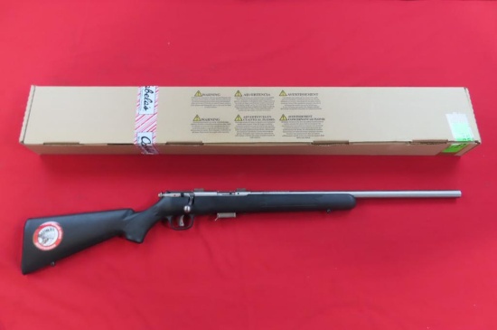 Savage model 93FVSS .22WMR bolt rifle, stainless, like new in box, tag#3863