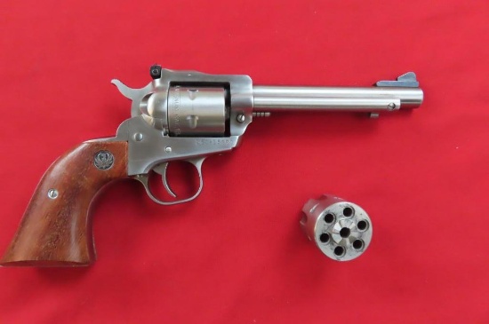 Ruger New Model Single-Six revolver with .22cal & 22 WinMag cylinders, stai