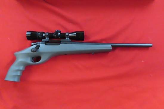 Remington mod XP-100R .223 bolt pistol, Leupold Vari-X 2.5x8 EER scope, wit