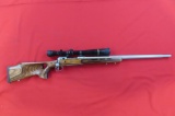 Savage model 12 22-250Rem bolt rifle, stainless fluted bull barrel, Leupold
