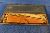 vintage s&w knife box with sheath, tag#4024