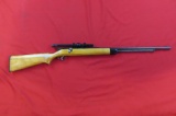 Stevens model 86D .22 bolt action rifle, Weaver scope, tag#4095