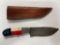 Hand Made Damascus knife with custom handle~tag#2002