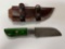 Hand Made Damascus knife with custom handle~tag#2021