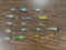 Flat of 18 fishing lure crankbaits in like new condition~tag#4288