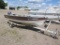 1984 Crestliner 14' fishing boat w/ Johnson 25hp (used this year, runs good) on shorelandr t