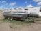 1995 Starcraft 20' pontoon with Honda 40hp READY FOR THE LAKE outboard on 1995 B&M bunk traile