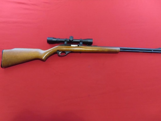 Glenfield model 60 .22 cal semi auto rifle, with Bushnell scope ~tag#3914