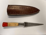 Hand Made Damascus knife with custom handle~tag#2001