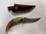Hand Made Damascus knife with custom handle~tag#2006
